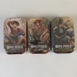 Set of 3 One Piece TCG Card Game - Mini Tins Vol.2 English OP 13 Art Set All 3 - Image 1