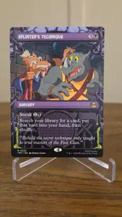 Splinter's Technique Foil (Showcase) R Teenage Mutant Ninja Turtles 233 NM - Image 1