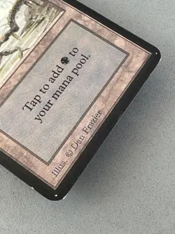 Swamp MTG ALPHA 290 (A)—Moderately Played Very Good—Vintage Magic: the Gathering - Image 4