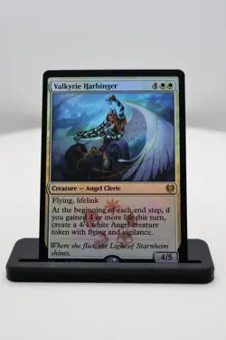 1x Valkyrie Harbinger R NM Foil Media Promo Kaldheim Promos (PKHM) MTG - Image 1