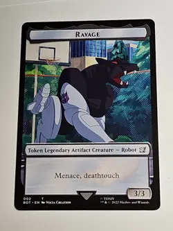 Ravage Token 002 Universes Beyond: Transformers BOT MTG Magic The Gathering - Image 1