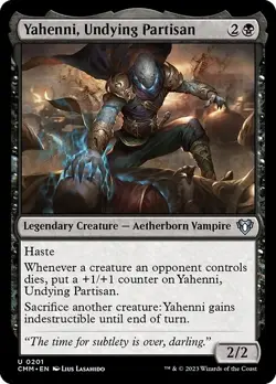 [MTG] Yahenni, Undying Partisan (0201) (CMM) NM - Image 1