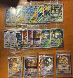 Pokemon SV - Mega Era ETB Promo Lot - 21 Cards (Mostly Sealed) - Image 1