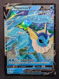 Vaporeon V - SWSH150 Black Star Promo (Pokemon) LP - Image 1