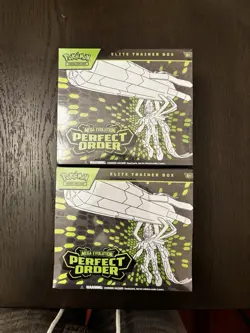 Pokemon Elite Trainer Box Mega Evolution Perfect Order Tyrunt 2 Boxes English - Image 1