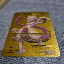 Pokemon Mewtwo EX HP 170 Gold Foil Fan Art Card 98/99 - Image 2