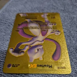 Pokemon Mewtwo EX HP 170 Gold Foil Fan Art Card 98/99 - Image 4