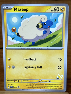 Pokemon TCG Mareep 107 SVP #45 Black Star Promo NM - Image 1