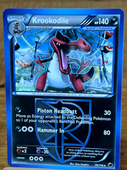 Pokemon TCG Krookodile 70/116 Plasma Freeze Rare NM - Image 1