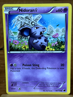 Pokemon TCG Nidoran 40/116 Plasma Freeze Common - Image 1