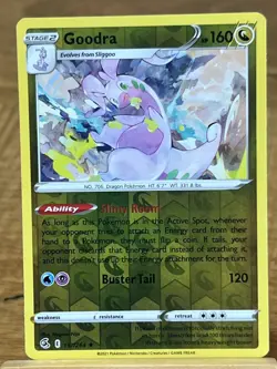 Pokemon TCG Goodra 197/264 Fusion Strike Reverse Holo Rare - Image 1