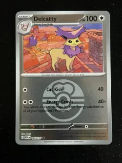 Delcatty 🐈 Pokemon Card Ascended Heroes 166/217 Reverse Holo Love Ball NM - Image 1