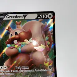 Pokemon TCG Greedent V Fusion Strike 217/264 Holo Ultra Rare NM Fast Shipping - Image 4