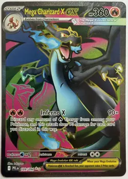 Pokemon Mega Charizard X ex 109/094 Phantasmal Flames Ultra Rare Full Art - Image 1