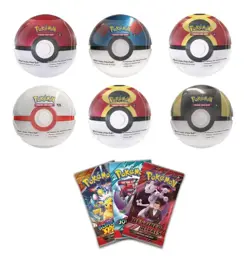 Pokemon TCG: Pokeball Tins 6-Pack (Q4 2025) *18 Booster Packs* SEALED BOX - Image 1