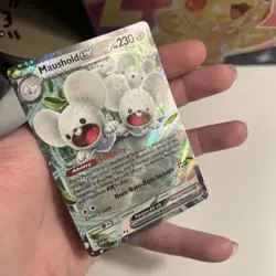 Pokemon TCG Maushold Ex 155/182 S&V Paradox Rift NM - Image 3