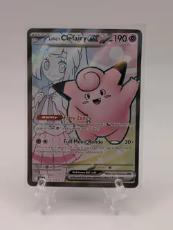 Pokemon Lillie's Clefairy EX 173/159 Full Art Holo SV9 Journey Together - Image 1