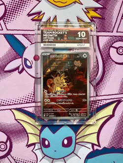 Pokemon - Team Rocket's Meowth 109/098 - Glory of Team Rocket - Graded - ACE 10 - Image 1