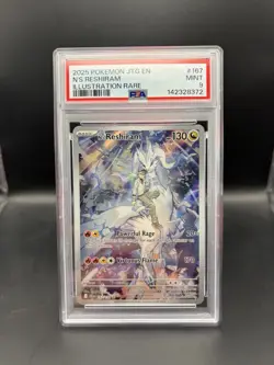 PSA 9 MINT Pokemon Journey Together 167/159 N’s Reshiram Illustration Rare - Image 1