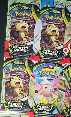 Perfect Order Sleeved Booster PacksNEW* (Lot Of 10) Pokemon Mega Evolution - Image 3