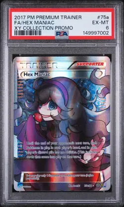 POKEMON PREMIUM TRAINER XY COLLECTION 75a FULL ART HEX MANIAC - PSA 6 (CLEAN) - Image 1