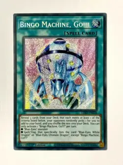 YUGIOH BINGO MACHINE, GO!!! LDS2-EN028 SECRET RARE 1ST EDITION NEAR MINT - Image 1