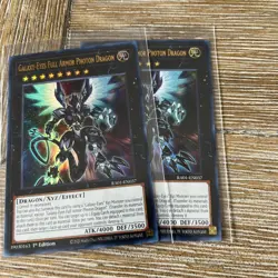 2 X Yu-gi-oh! TCG Galaxy-Eyes Full Armor Photon Dragon RA01-EN037 ULTRA NM - Image 2