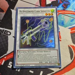 Yu-Gi-Oh! TCG Hi-Speedroid Cork Shooter Synchro Tuner Effect 1st Ed LED8-EN004 - Image 1