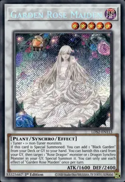 Garden Rose Maiden - Secret Rare Limited Edition LDS2-EN113 - NM - YuGiOh - Image 1