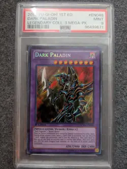 YUGIOH DARK PALADIN SECRET RARE 1ST EDITION#LCYW-EN048 PSA 9 MINT - Image 1