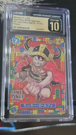 2025 One Piece Monkey D. Luffy #P-110 One Piece Day Promo CGC 10 Pristine - Image 1