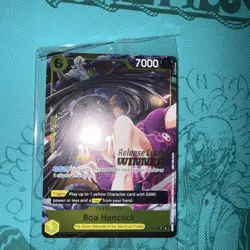 One Piece Boa Hancock Pre Release Event Winner P-115 Sealed Holo Stamp Op-15 - Image 2