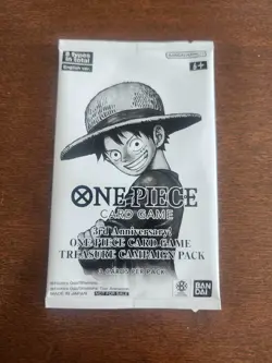 3rd Anniversary Treasure Campaign Pack x1 One Piece TCG Canadian Seller - Image 1