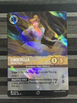 Disney Lorcana | Cinderella - Melody Weaver | Ursula's Return | Enchanted | NM - Image 1