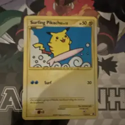 Pokemon Surfing Pikachu Rising Rivals 114/111 Holo Secret Rare Basic 50 HP Card - Image 2