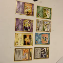 Eight Japanese Pokemon Cards Pocket Monsters Lot 2 DR1 - Image 1