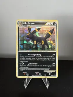 Umbreon Card Undaunted Cracked Ice Holo Pokemon 2010 Ungraded - Image 1