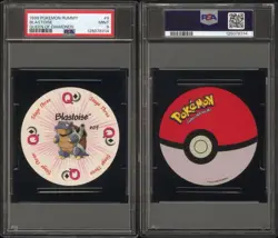 Blastoise Pokemon Card Rummy Playing Card Poker Q Diamonds 1999 Nintendo PSA 9 - Image 3