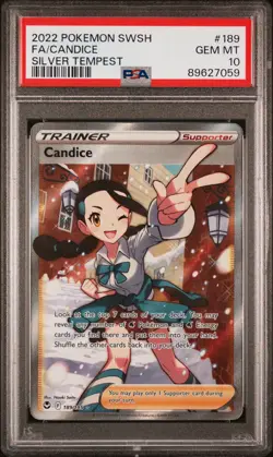 Candice (Full Art) PSA 10 Silver Tempest 189/195 Ultra Rare Pokemon Card - Image 1