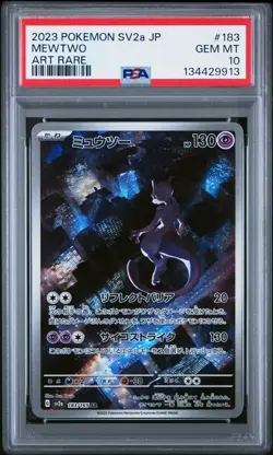 Mewtwo (AR) PSA 10 Sv2a 151 183/165 Art Rare Pokemon Card - Image 1