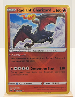 Radiant Charizard 020/159 Crown Zenith Ultra Rare Holo Pokemon Card NM - Image 1