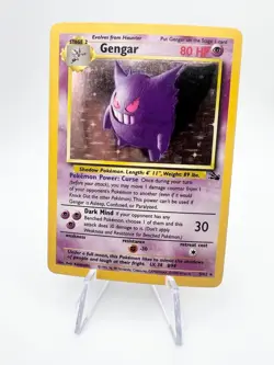 Pokemon Gengar 5/62 Fossil Holo Rare 1999 80 LP English Unlimited Card - Image 1