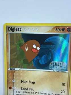 DIGLETT Holo 50/100 COMMON EX Crystal Guardians STAMPED Pokemon Card 2006 NM - Image 5
