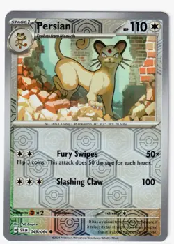 PERSIAN #49/64 & MEOWTH #48 -2 SHROUDED FABLE POKEMON CARDS -REVERSE HOLO NM/M - Image 2