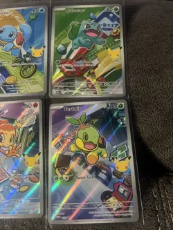 Pokemon TCG 30th Anniversary First Partner Starters Illustration Set 6 Cards - Image 4