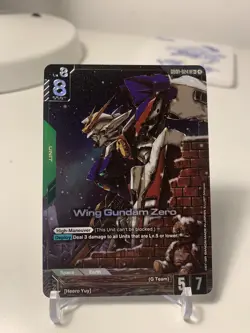 Gundam Card Game GD01-024 LR+ Wing Gundam Zero *Alt Art* - Image 1