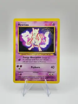 Pokemon TCG Mewtwo Black Star Promo 3 WOTC 1999 WB ‘The First Movie’ Stamp LP - Image 1