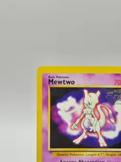 Pokemon TCG Mewtwo Black Star Promo 3 WOTC 1999 WB ‘The First Movie’ Stamp LP - Image 2