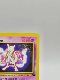 Pokemon TCG Mewtwo Black Star Promo 3 WOTC 1999 WB ‘The First Movie’ Stamp LP - Image 3