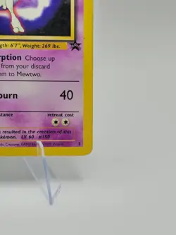 Pokemon TCG Mewtwo Black Star Promo 3 WOTC 1999 WB ‘The First Movie’ Stamp LP - Image 4